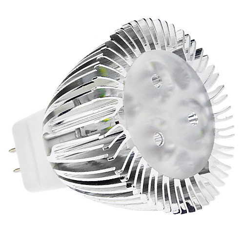MR11 3W 240-270LM 6000-6500K натуральный белый свет COB Светодиодные пятно лампы (AC / DC 12V)
