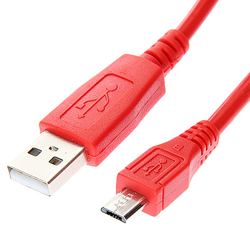 Micro USB к USB между мужчинами кабель для телефона Красный (1M)