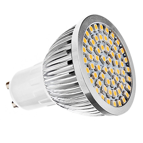 GU10 3W 60x3528smd 210-240LM 3000-3500K теплый белый свет водить пятна лампы (AC 110-130/ac 220-240)