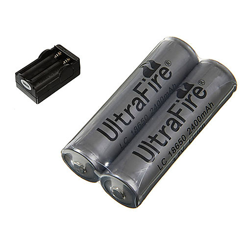 TrustFire TrustFire 18650 Двойной зарядное & 2x 18650 2400mAh батареи Комбинации