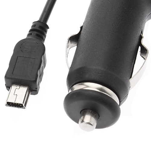 Автомобильное зарядное устройство с спиральный кабель Mini USB (5V 0.5A)