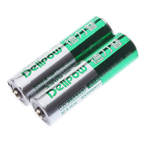 Delipow 1300mAh аккумуляторная батарея AA (2 шт)