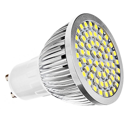 GU10 3W 60x3528smd 210-240LM 6000-6500K натуральный белый свет водить пятна лампы (AC 110-130/ac 220-240)