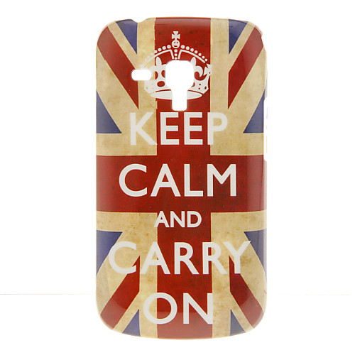 Vintage Флаг Великобритании со Словами Pattern Жесткий чехол для Samsung Galaxy Trend Duos S7562