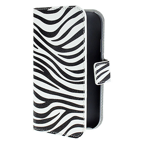 Zebra Pattern PU кожаный чехол с магнитной оснастки и карты памяти для Samsung Galaxy I9082 дуэта