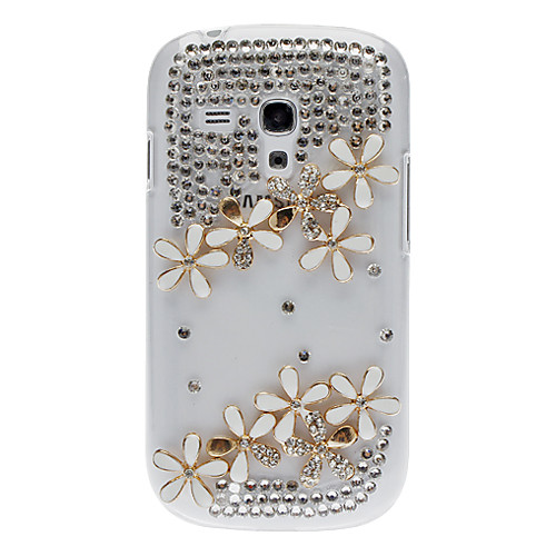 Bling Bling Изысканный цветочный дизайн Футляр с горный хрусталь для Samsung Galaxy S3 Мини I8190