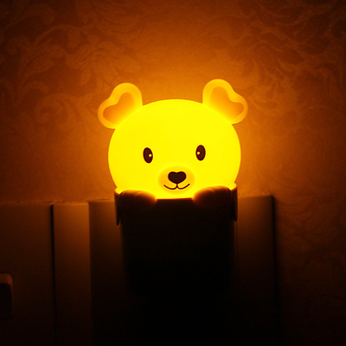 Прекрасные Медведь Стиль Подключите свет светодиодной Night Light
