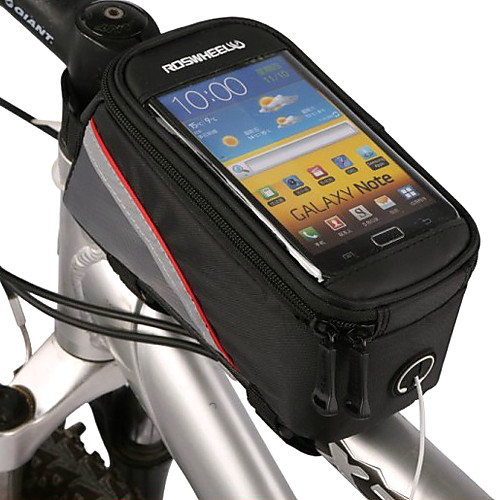 ROSWHEEL Новый дизайн 4,2 дюйма подушка безопасности велосипедов с прозрачной ПВХ Touchable экрана мобильного телефона