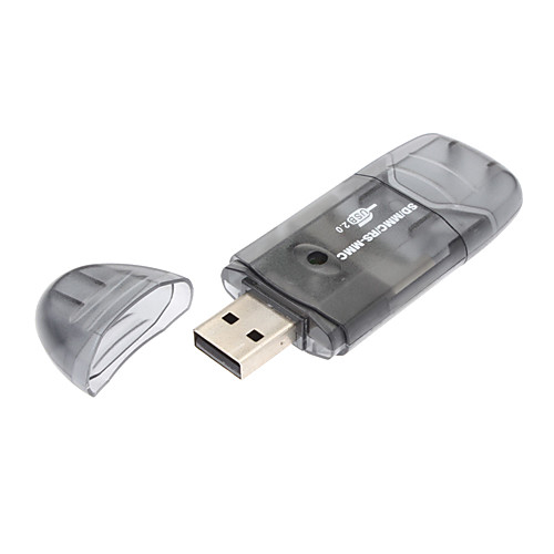 SDHC / SD / MMC карт памяти до USB 2.0 адаптер, дым