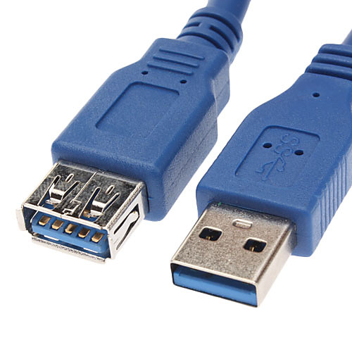 USB 3.0 мужчина к Женский удлинитель синий (0,3 M)