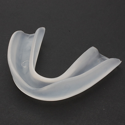 D001 Футбол Баскетбол Футбол Бокс однослойные резиновые капы зубы Protector - Прозрачный