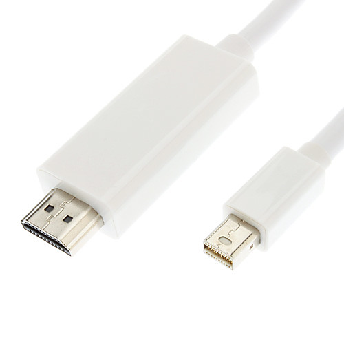 Миниый мужчина DisplayPort к HDMI V1.3 Мужской кабельного Белый (3 м)