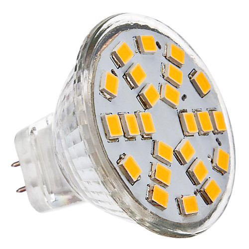 Светодиодная лампочка с белым, теплым светом (12V), MR11 3W 24x2835SMD 230LM 2700K