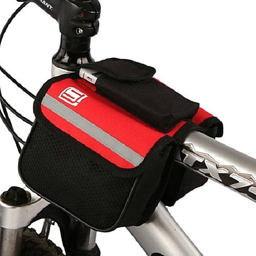 Спортивная текстильная велосипедная сумка, крепится на переднюю раму