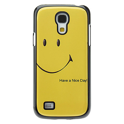 Smiling Face Pattern Алюминиевый жесткий чехол для Samsung Galaxy I9190 мини-S4