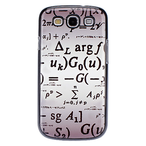 высококачественных математическую формулу шаблон алюминия жесткий футляр для Samsung i9300 Galaxy S3