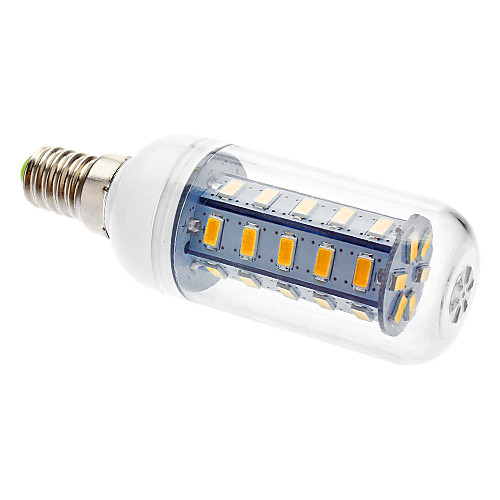 E14 6W 36x5730SMD 450-490LM 3000K теплый белый свет светодиодных кукурузы лампа (110/220V-240V)