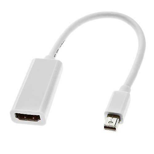 Кабель-переходник белый  с разъемами Thunderbolt Male на HDMI V1.4 Female для MacBook Air/MacBook Pro/iMac/Mac mini(0.3м)