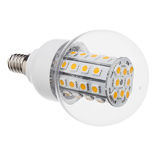 8W E14 3000K 570LM 40x5050SMD теплый белый свет LED Ball лампы (220)