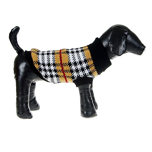 Британский стиль сети Pattern свитер для собаки домашние животные (разные размеры)