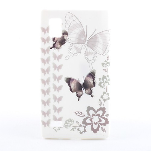 Бабочки Мягкий чехол для LG Optimus P760 L9