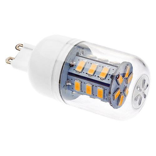 G9 4W 24x5730SMD 330-380LM 3000K теплый белый свет Светодиодные лампы кукурузы (110/220V-240V)