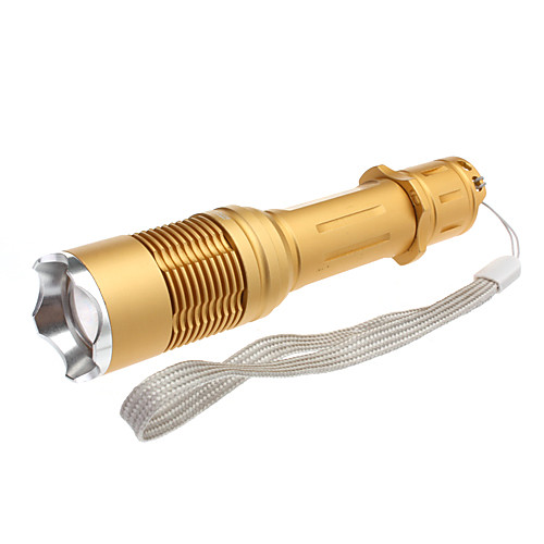 UltraFire, 5-позиционный водонепроницаемый LED фонарь (1800LM, 1x18650, золотистый)