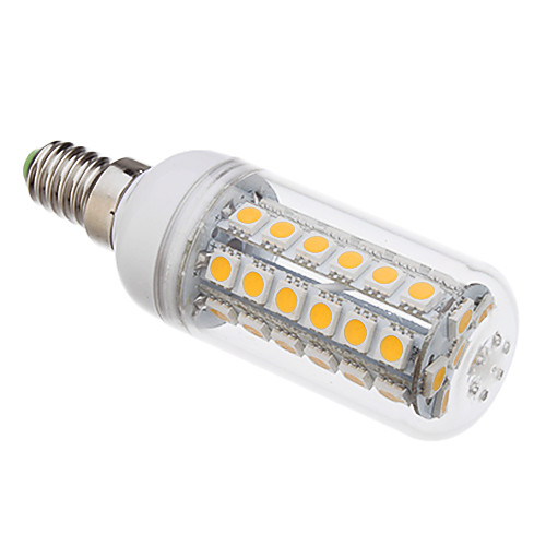 LED лампа типа Corn (220V), теплый белый свет, E14 8W 48x5050SMD 650LM 3000K