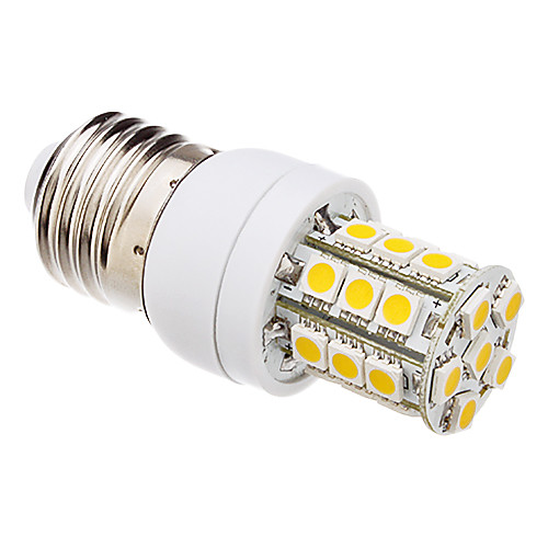 E27 5W 390LM 3000K 27x5050SMD теплый белый свет мозоли СИД лампы (220)