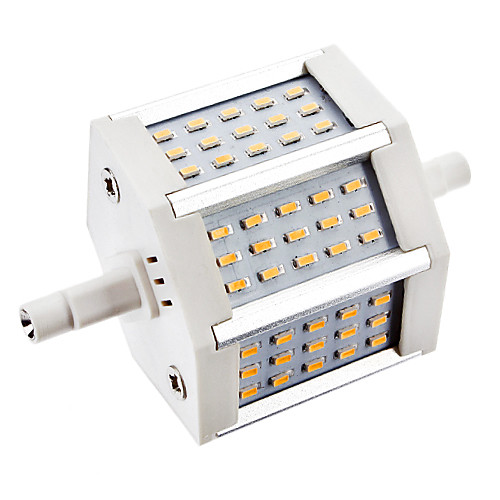 R7S 6W 450LM 2700K 45x3014SMD теплый белый свет Светодиодные лампы кукурузы (85-265В)