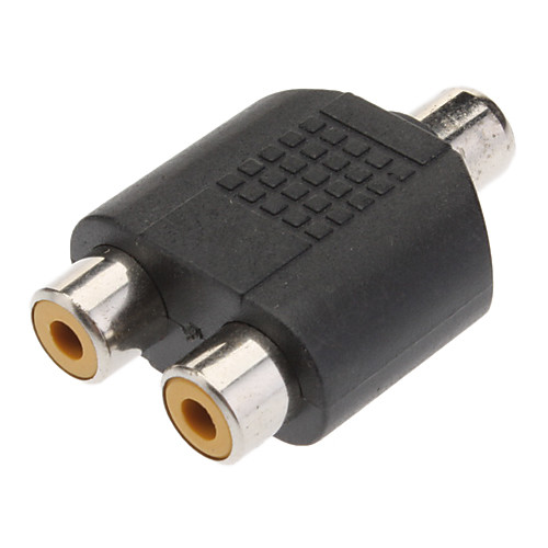 От 1 до 2 Женский RCA Plug AV Splitter адаптер