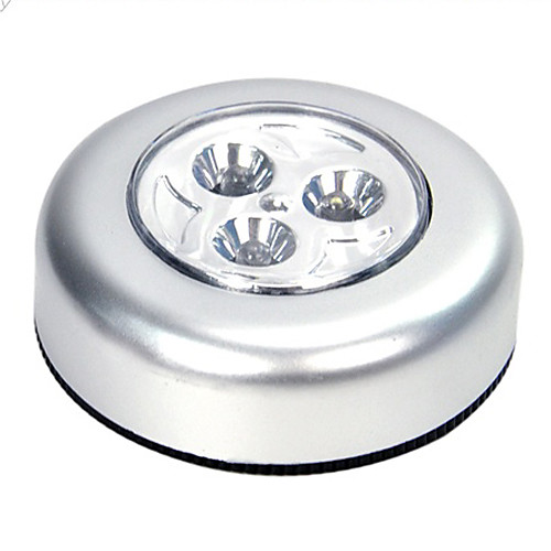 3-LED лампа для пола или потолка, включается нажатием