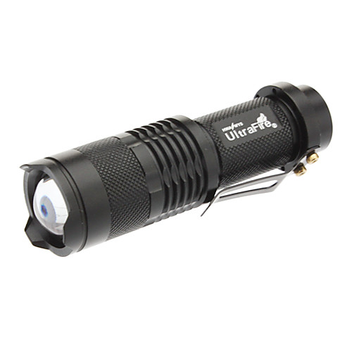 UltraFire 3-режимный LED фонарь на клипсе с лампой CREE XP-E Q5 (150LM, 1x14500/1xAA, черный корпус)
