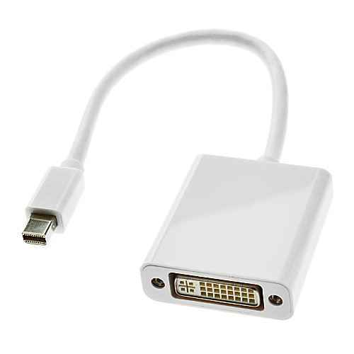 0,3 м 1 фут молнии мужчины к DVI 24 5 женский кабельный белый для MacBook Air / MacBook Pro / IMAC / Mac Mini