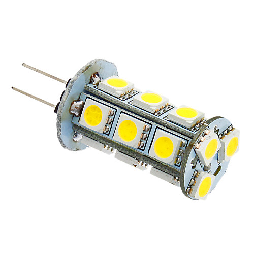 GY6.35 GU4 G4 GY5.3 18x5050SMD 3W 180-220LM 6000K Холодный белый свет светодиодных кукурузы лампа (12)