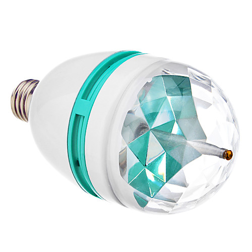 E27 3W 3xHigh мощность RGB Светодиодные пятно света лампы (85-265В)