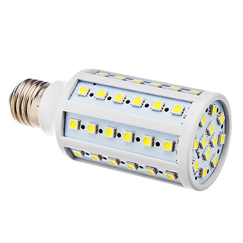 E27 12W 6000K 60x5050SMD холодным белым светом мозоли СИД лампы (220)