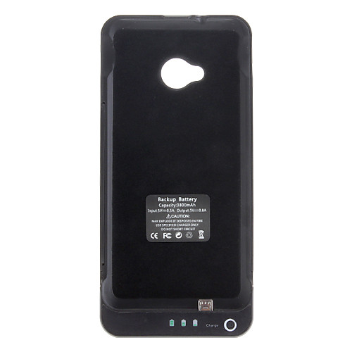 3800mAh внешний корпус назад батарея Power Pack с подставкой для HTC One / HTC M7 (дополнительных цветов)
