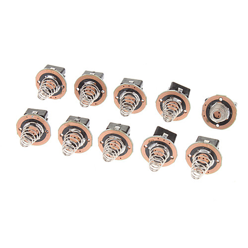 4.08mm Замена запчастей Clicky переключатель для фонарика - черный (10-Piece Pack)