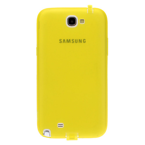 Прозрачный Solid Color Pattern Мягкий защитный чехол для Samsung Galaxy Note N7100 2