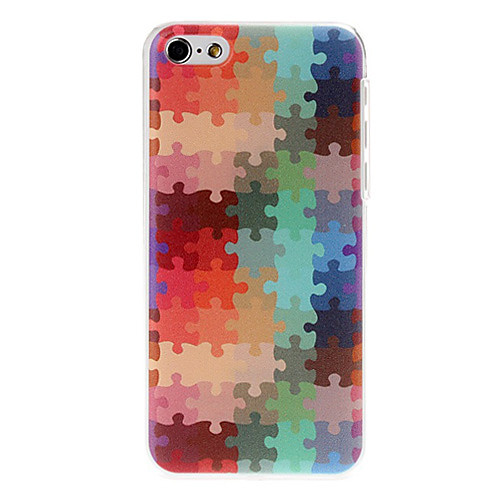 красочная головоломка Pattern Пластиковые Футляр чехол для iphone 5C