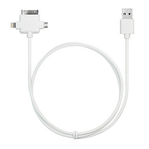 4 в 1 USB синхронизации данных зарядный кабель шнур для iphone / IPad / Ipod / Samsung телефон / планшет Samsung (100 см)