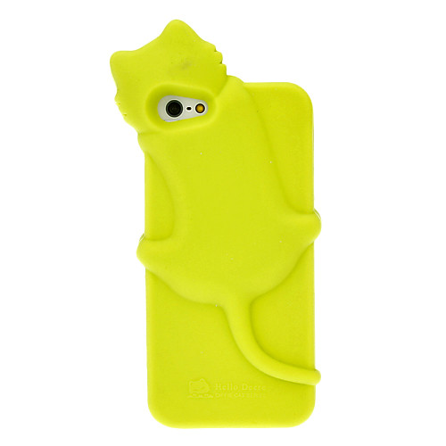 Твердые 3D цветового Smiling Frog Peeking Стиль Силиконовый мягкий чехол для iPhone 5 (разных цветов)