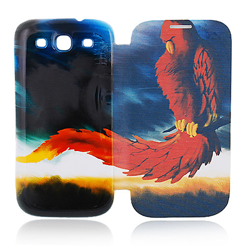 Огонь Eagle кожаный чехол для Samsung I9300 Galaxy S3