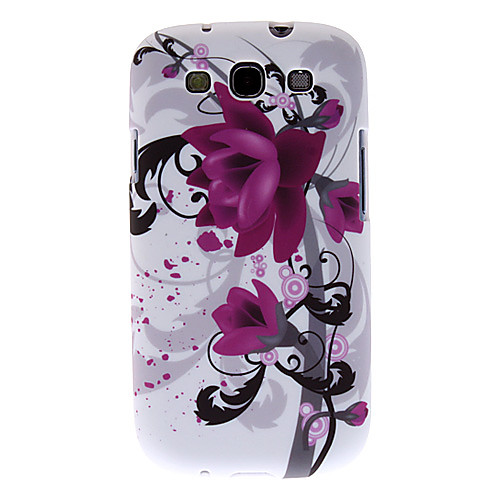 Purple Flower Pattern Жесткий чехол для Samsung I9300 Galaxy S3