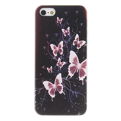 Летающие Butteryflies Pattern ПК Футляр с матовая внутренняя защита для iPhone 5/5S