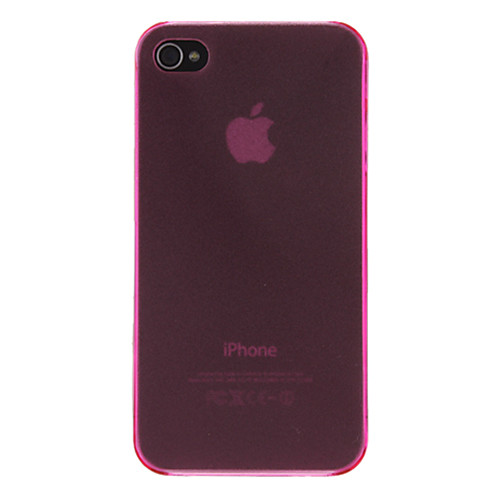 Ультра-тонкий защитный Прозрачный жесткий чехол для iPhone 4/4S (разных цветов)