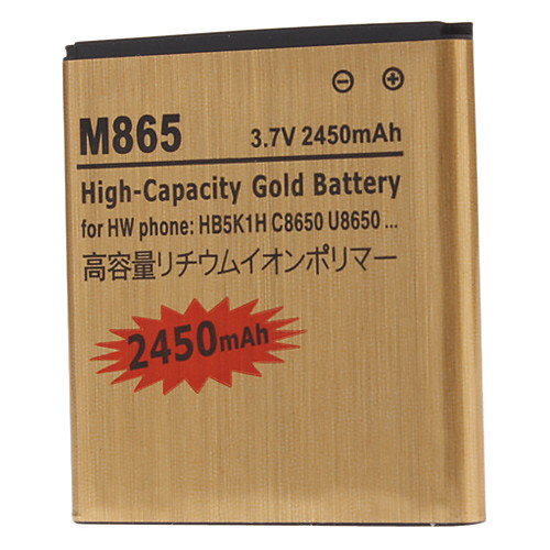 M865-GD 2450mAh сотовый телефон аккумулятор для HUAWEI U8650 C8650 HB5K1H MB65