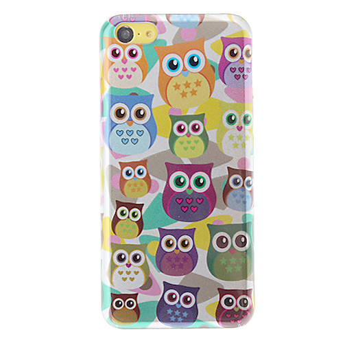 3D очаровательны Pattern Совы PC Жесткий чехол для iPhone 5C