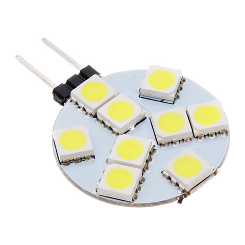 G4 2W 9x5050SMD 100-150LM 5500-6500K Холодный белый свет Светодиодные пятно лампы (12)